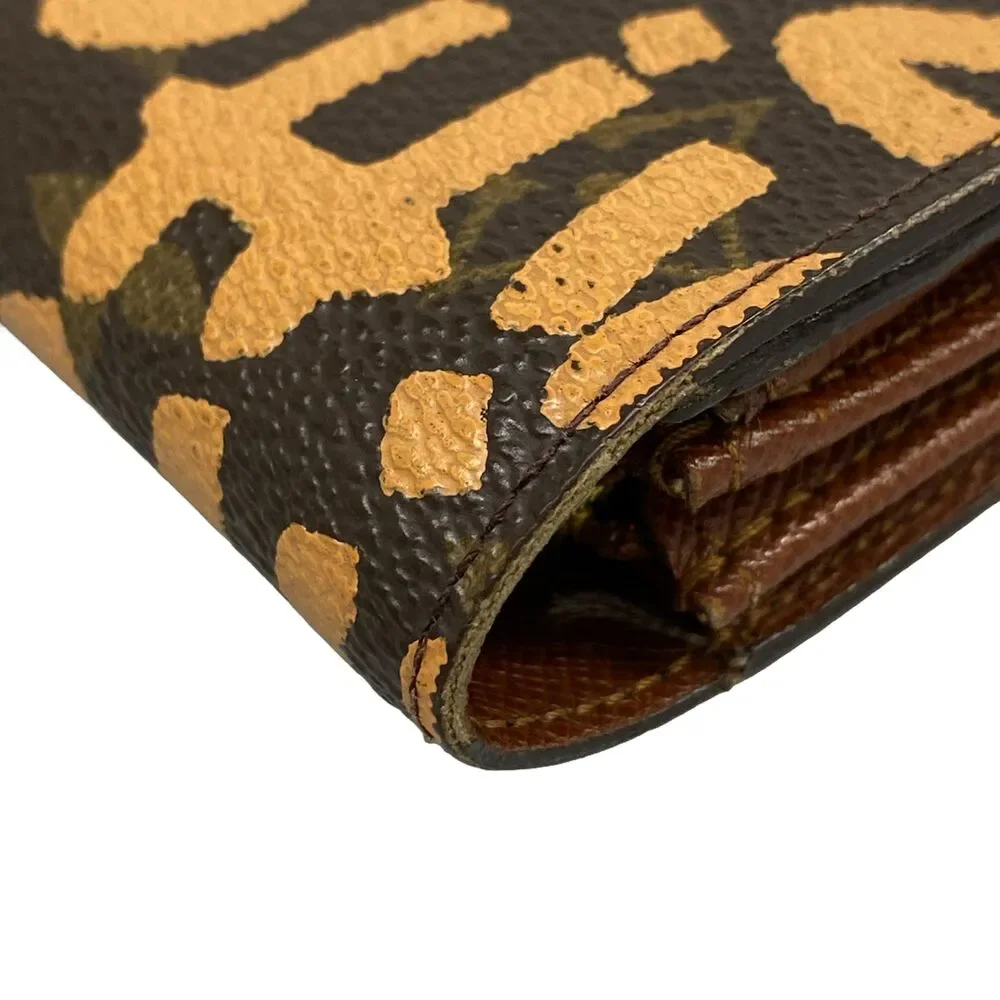 Louis Vuitton Pochette Porte Monnaie Credit Monogram Graffiti Long Wallet M92190